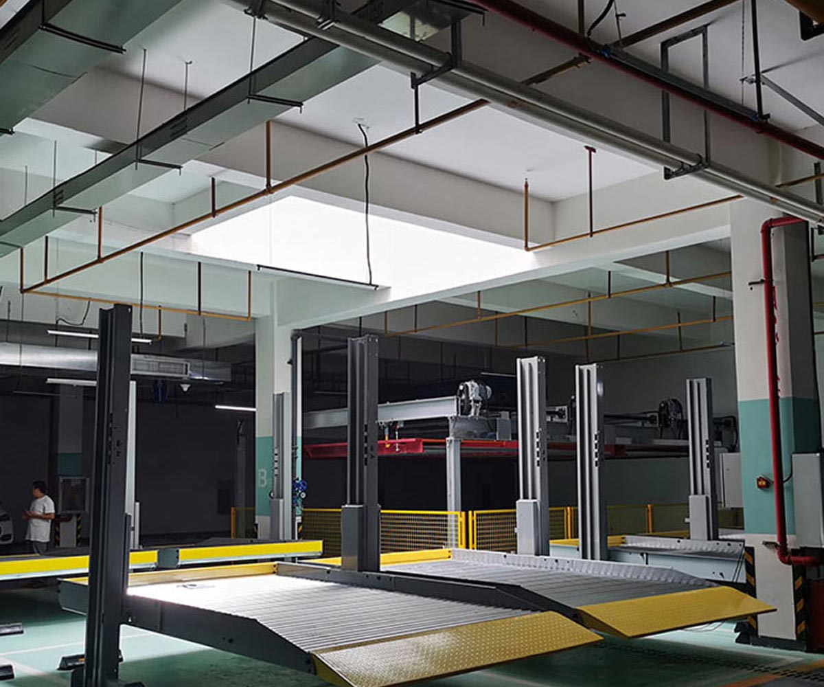 青神俯仰立體車庫機械部分安裝步驟