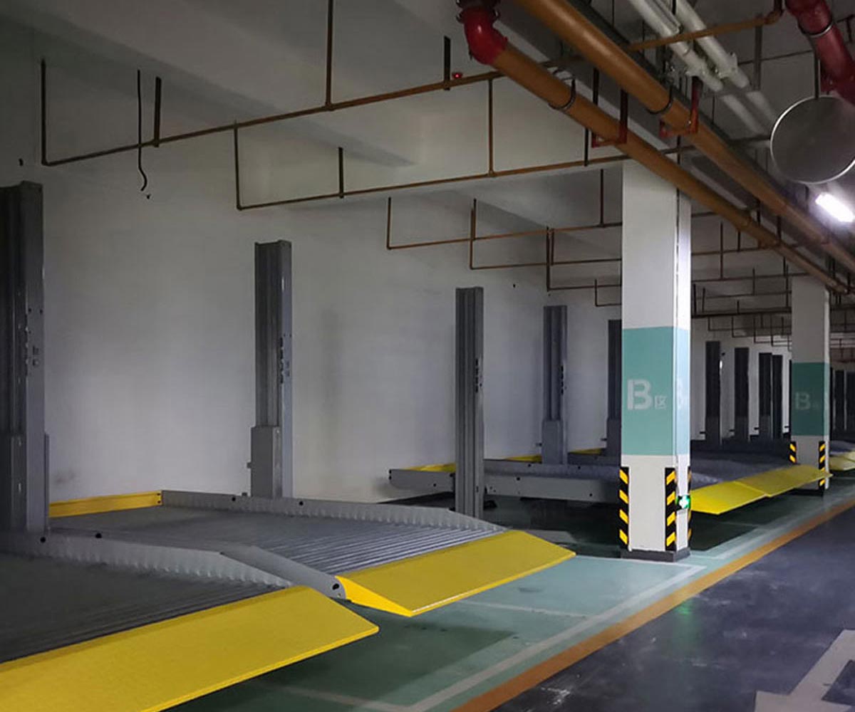 金口河簡易升降立體車庫液壓部分安裝步驟